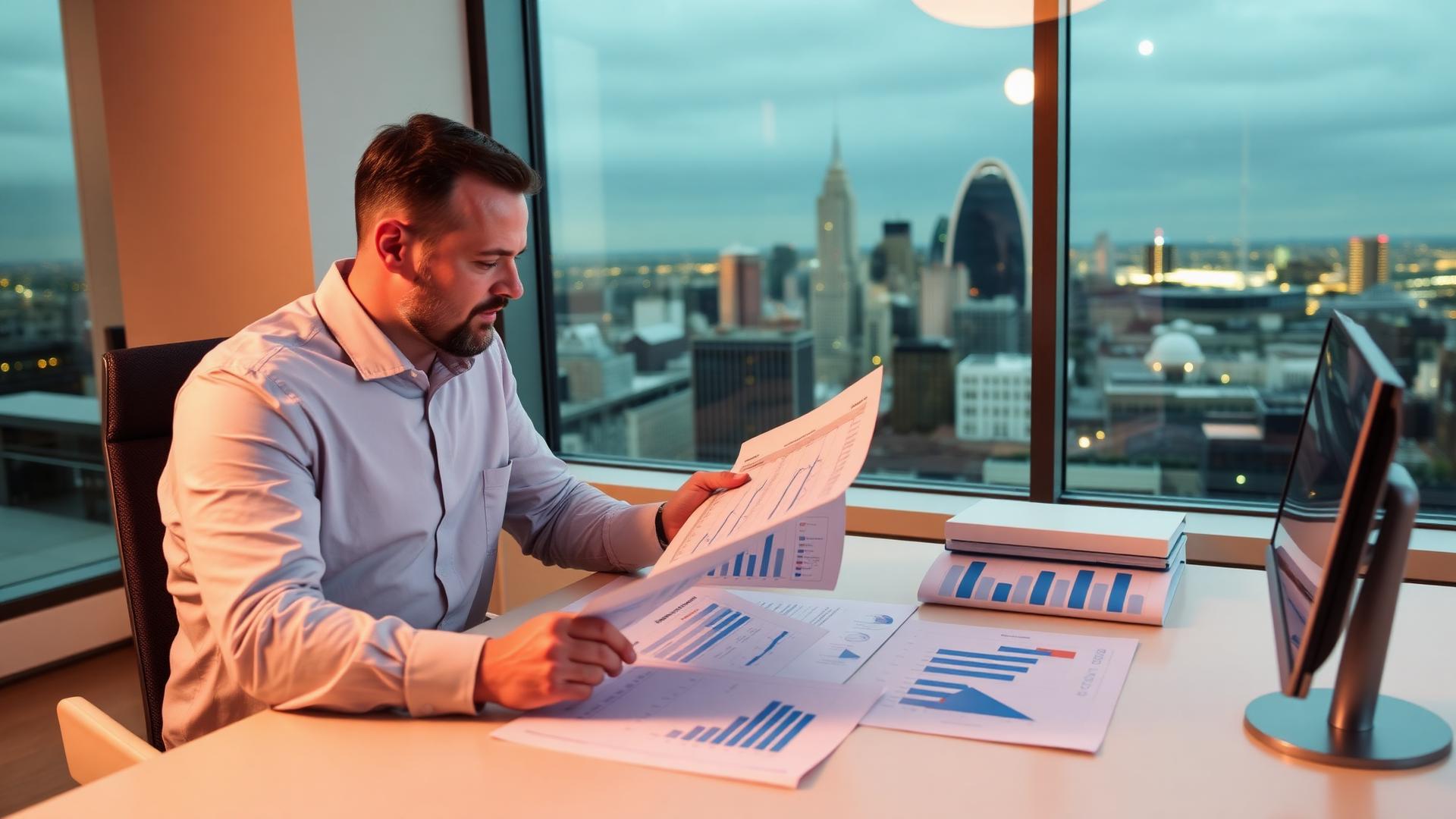 SMPL Realty consultant reviewing market analysis for Saint Louis properties